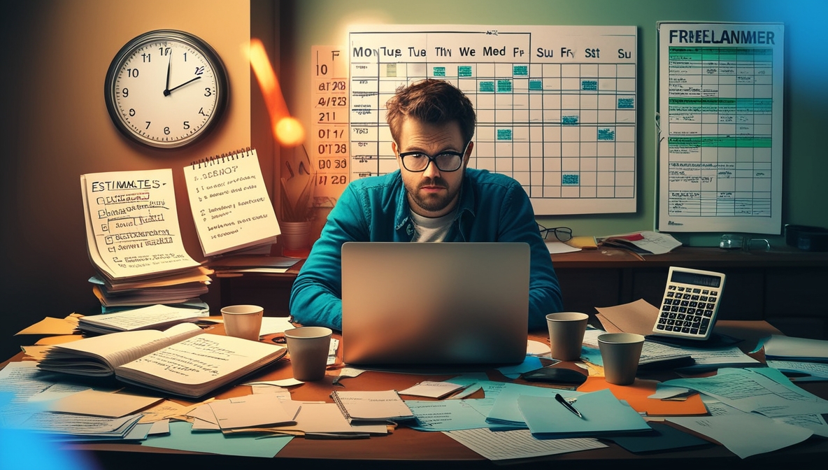 Leonardo_Phoenix_A_cluttered_desk_with_a_freelance_programmer_0 Leonardo_Phoenix_A_cluttered_desk_with_a_freelance_programmer_0